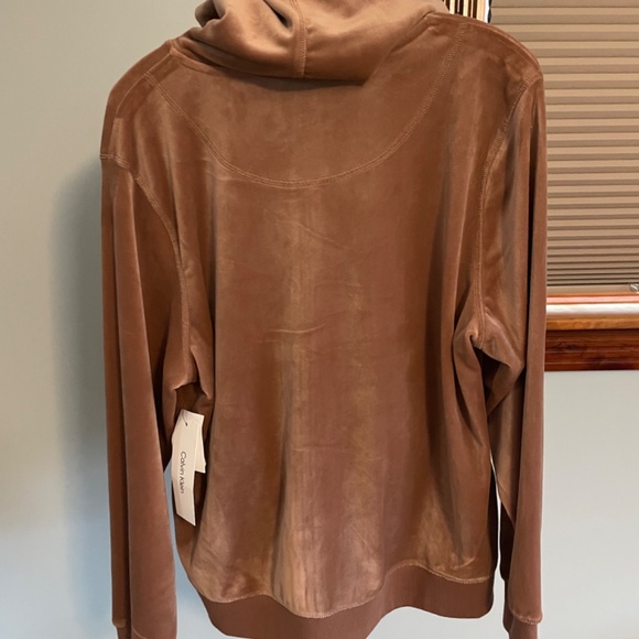 Calvin Klein Velour zip up hoodie, size x large, new with tags! - Picture 3 of 7